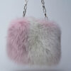 Borsa Pelosetta con sfumature bianche grigie rosa bama fashion Bama Fashion